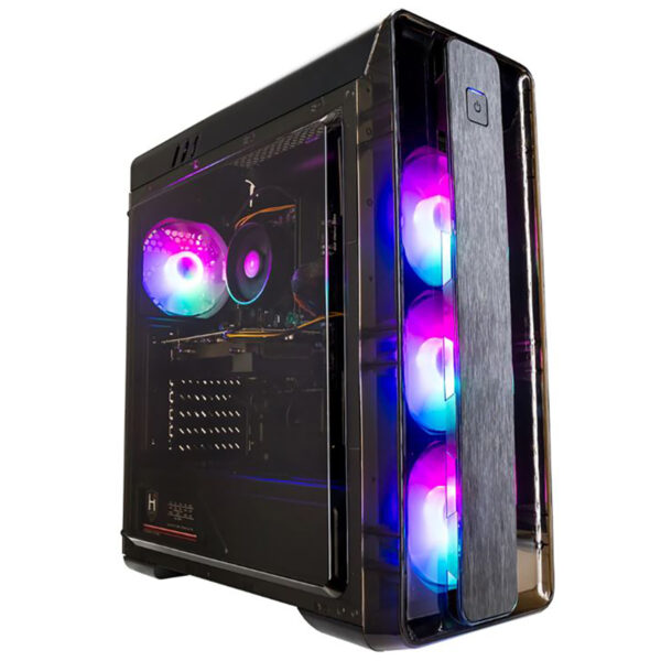 Gaming PC moonlight black linksvoor sfeer