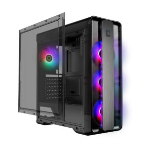 moonlight black gaming pc detail